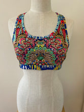 Load image into Gallery viewer, Cropped racer back top blue gypsy

