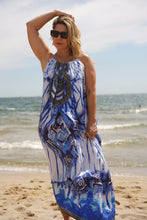 Load image into Gallery viewer, Drawstring Dress Blue Bandini
