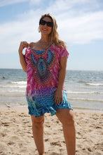 Load image into Gallery viewer, Cold Shoulder Dress Pink Passion
