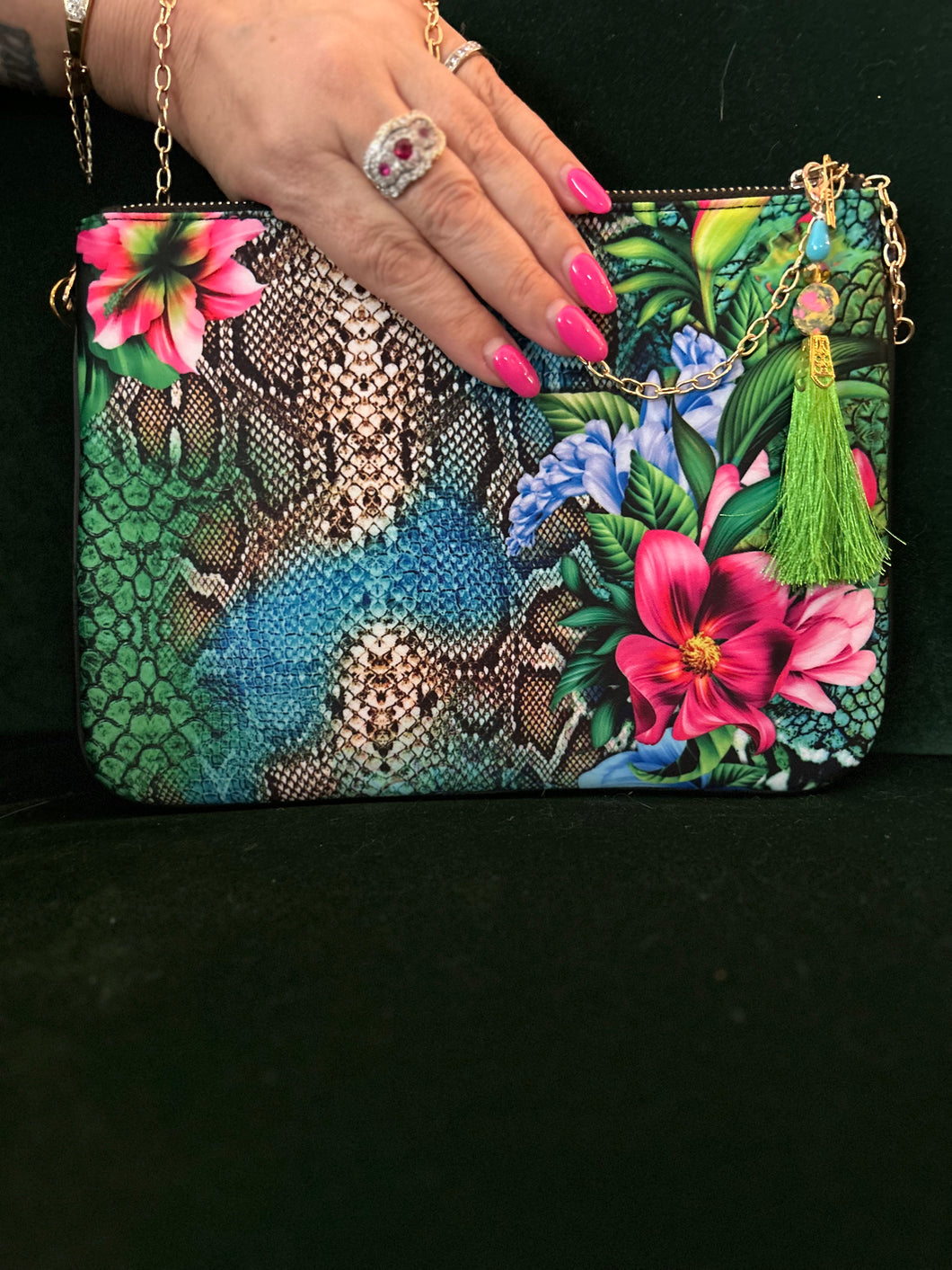 Printed Clutch bag - Aloha Floral